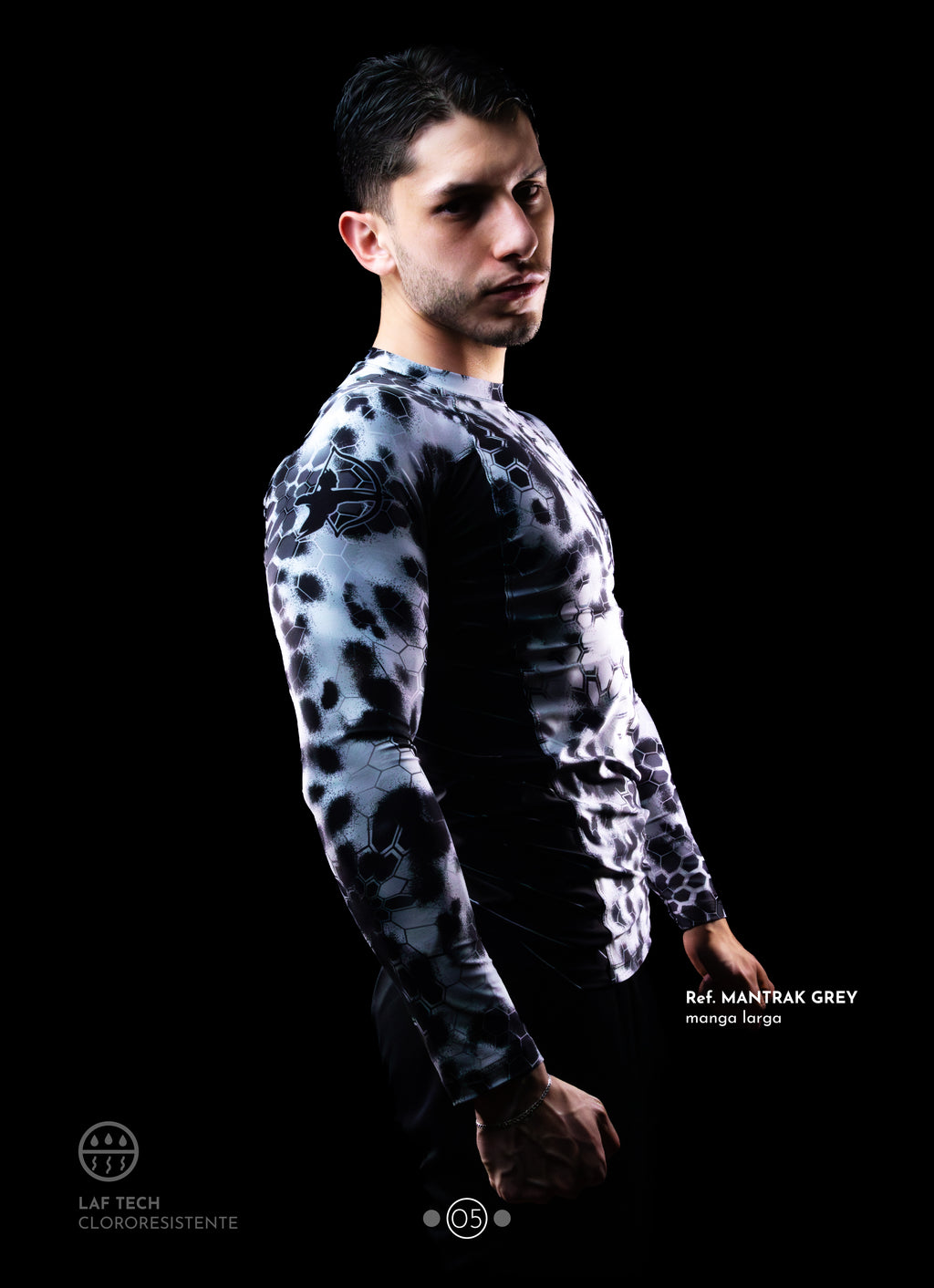 Buzo de compresión ref. MANTRAK GREY