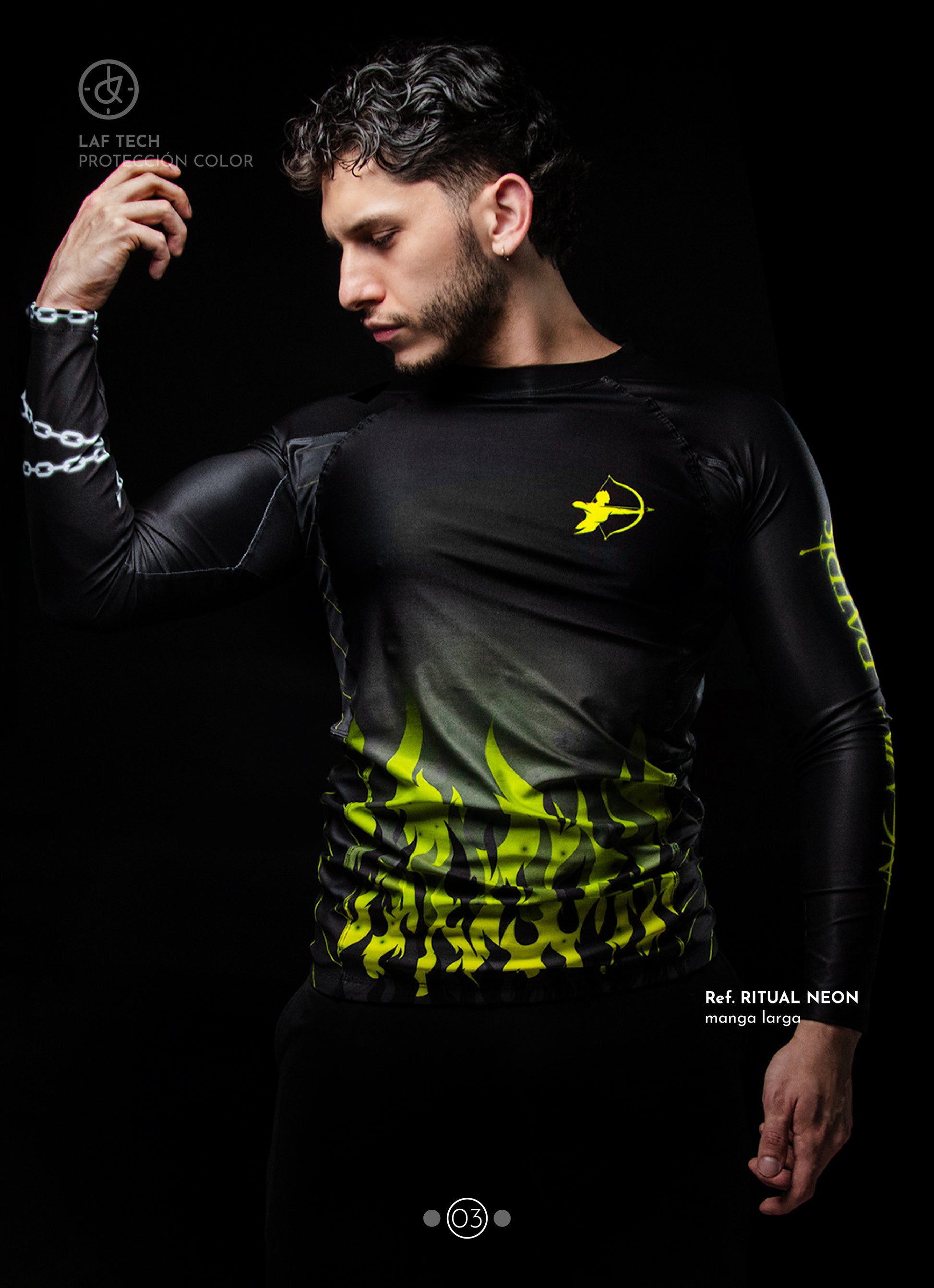 Buzo de compresión ref. RITUAL NEON