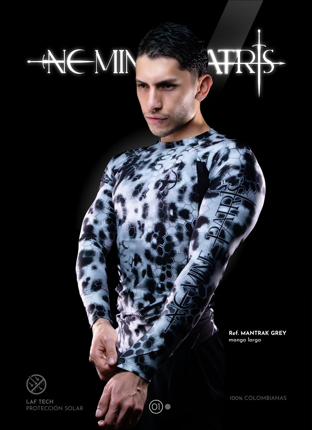 Buzo de compresión ref. MANTRAK GREY
