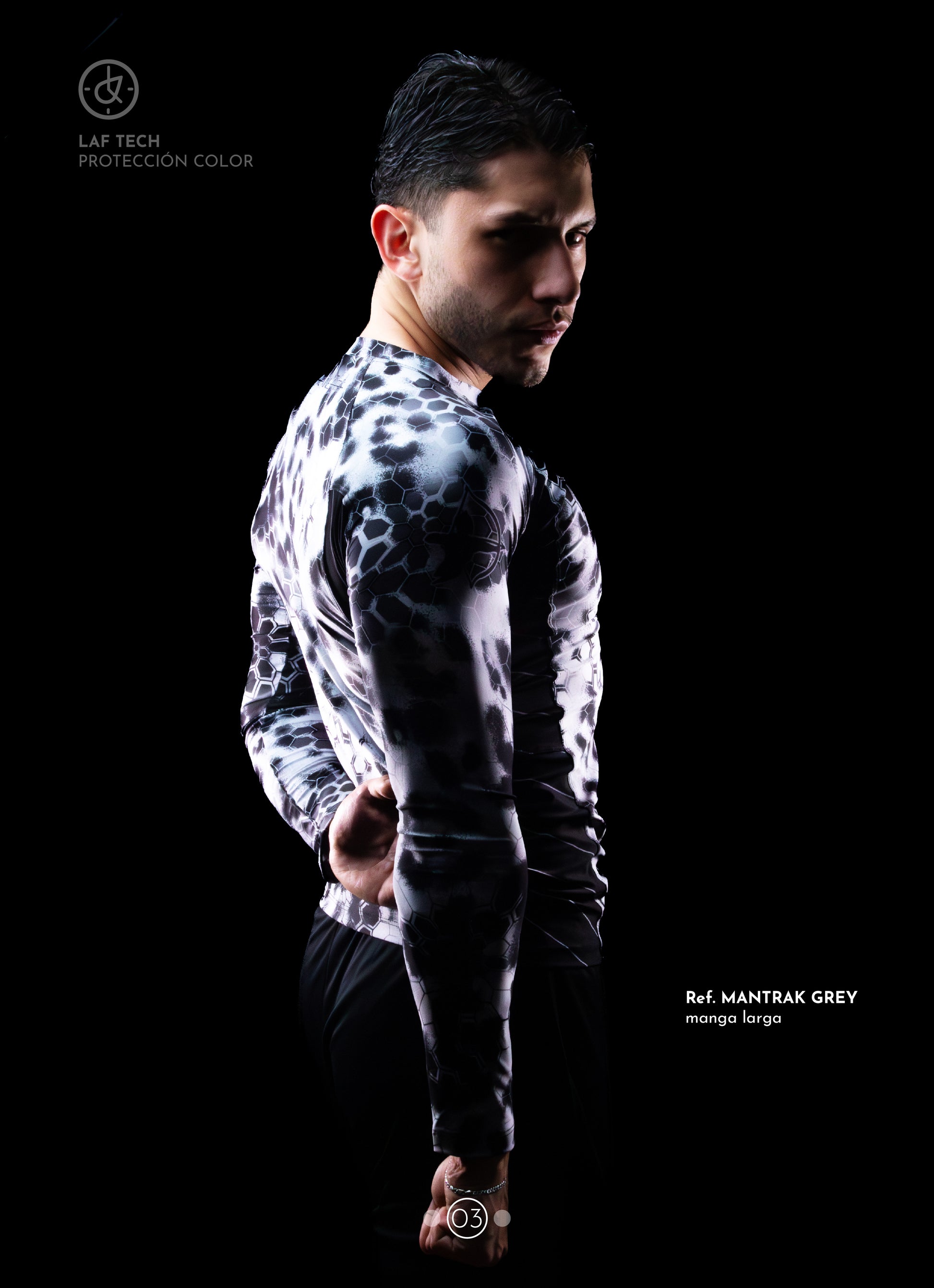 Buzo de compresión ref. MANTRAK GREY