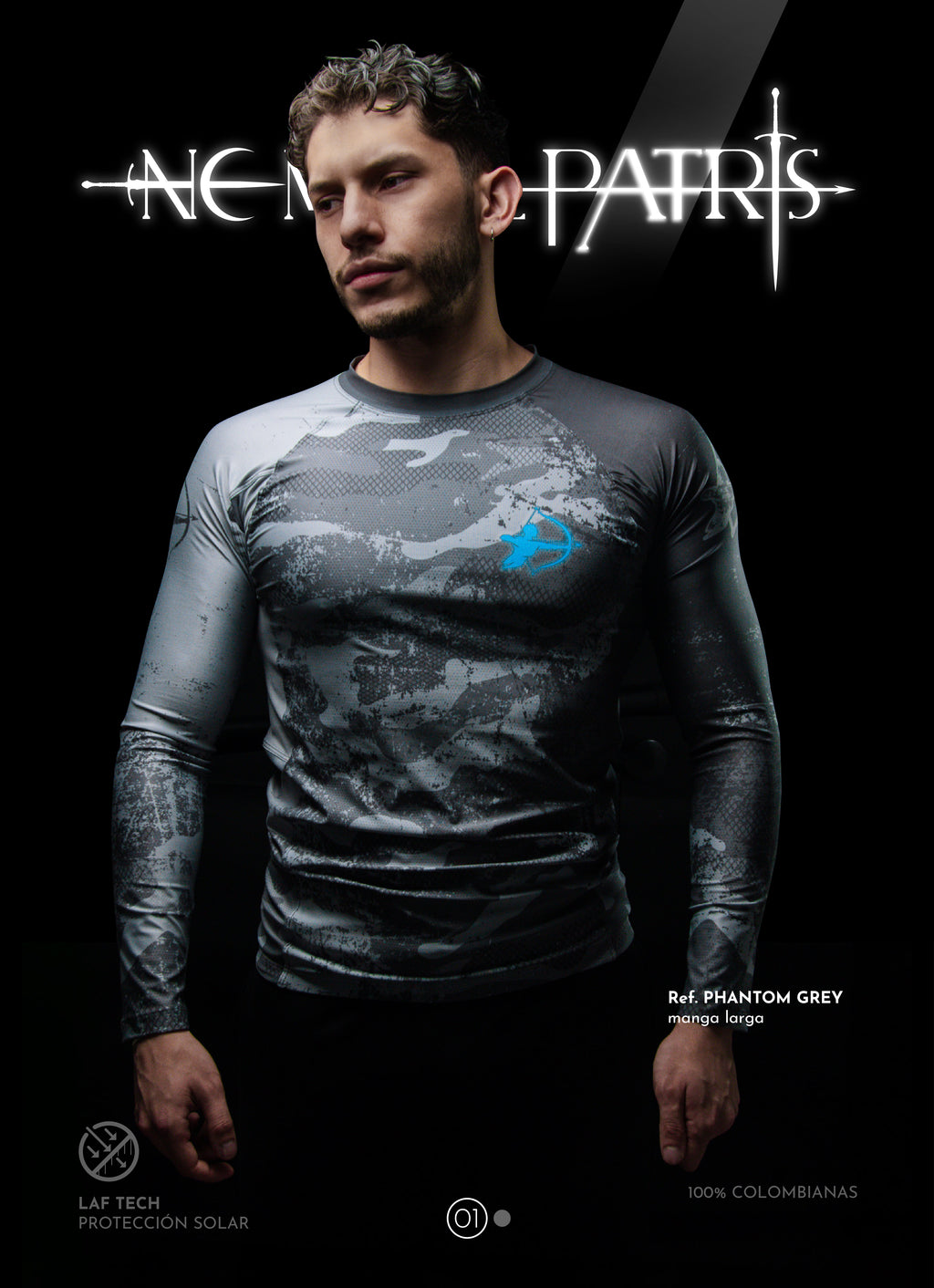 Buzo de compresión ref. PHANTOM GREY