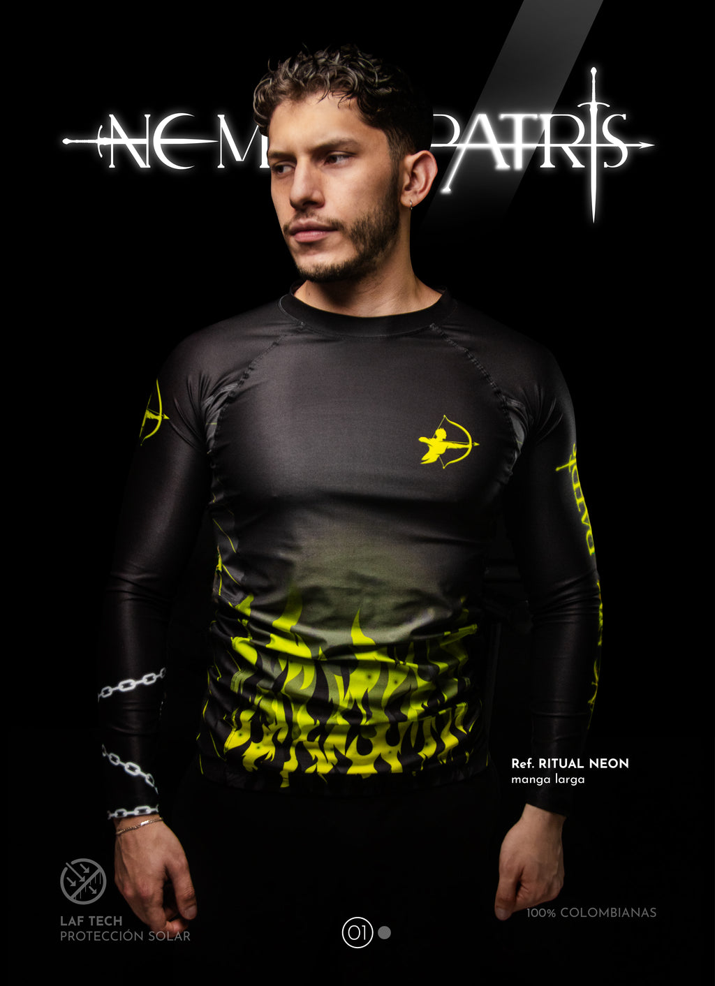 Buzo de compresión ref. RITUAL NEON